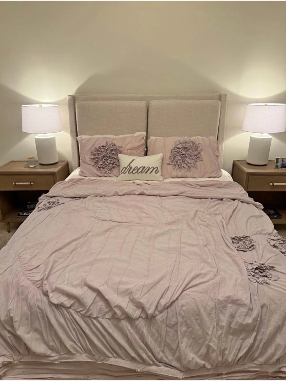 Restoration Hardware Washed Appliqué Fleur Full/Queen Duvet & Pillowcases